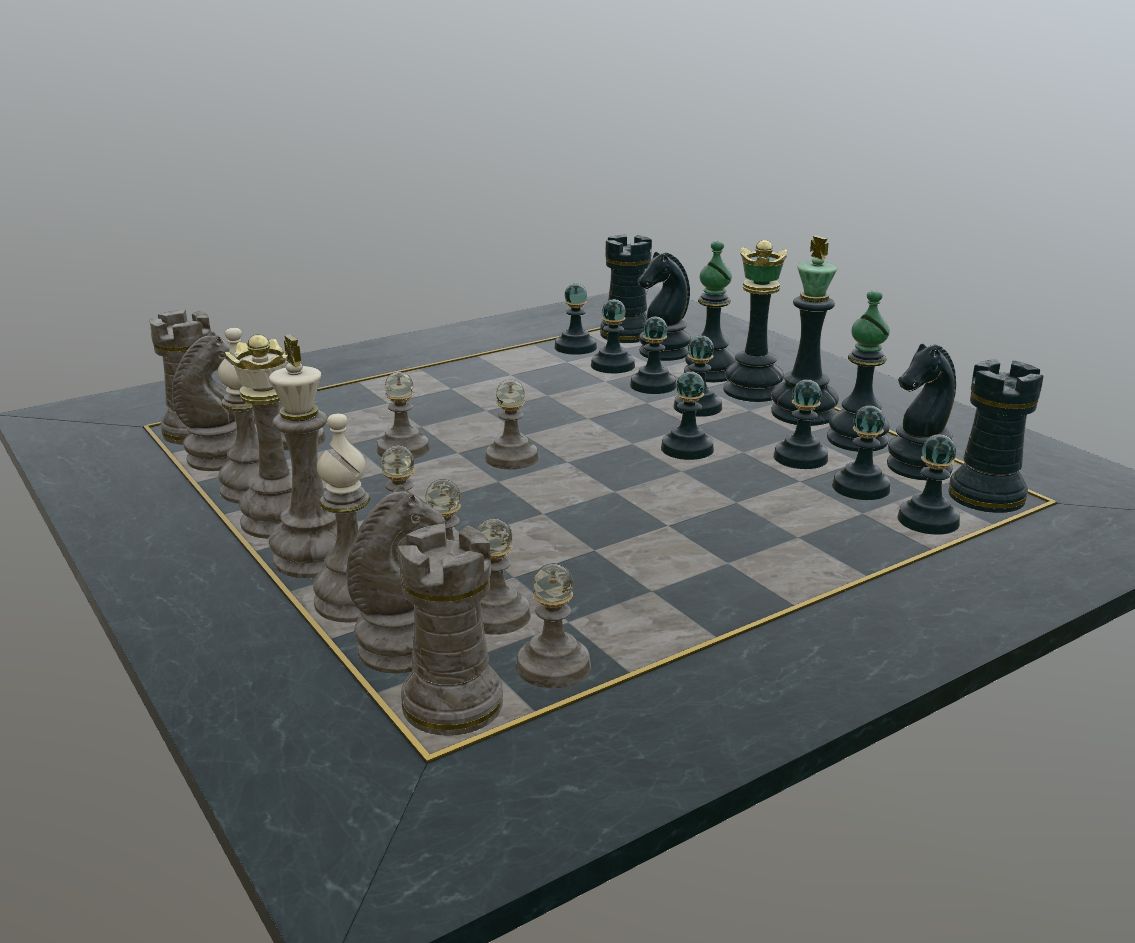 Chess board – real-time rendering