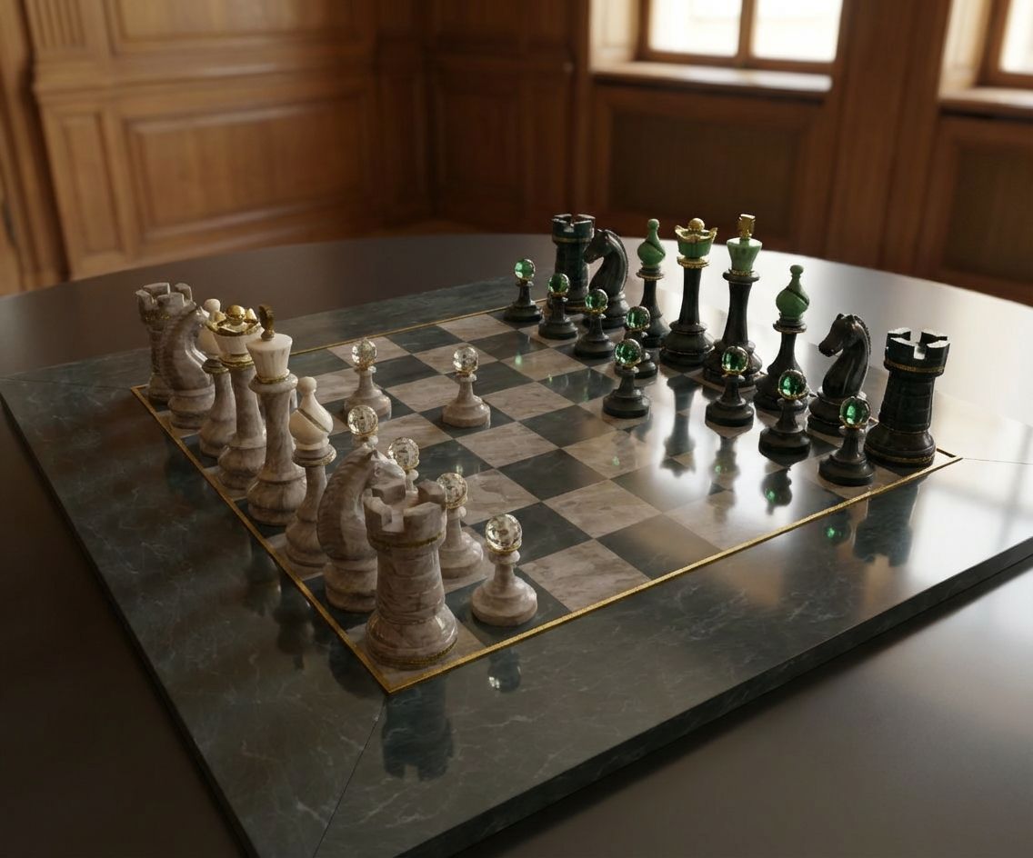 Chess board – AI raytraced